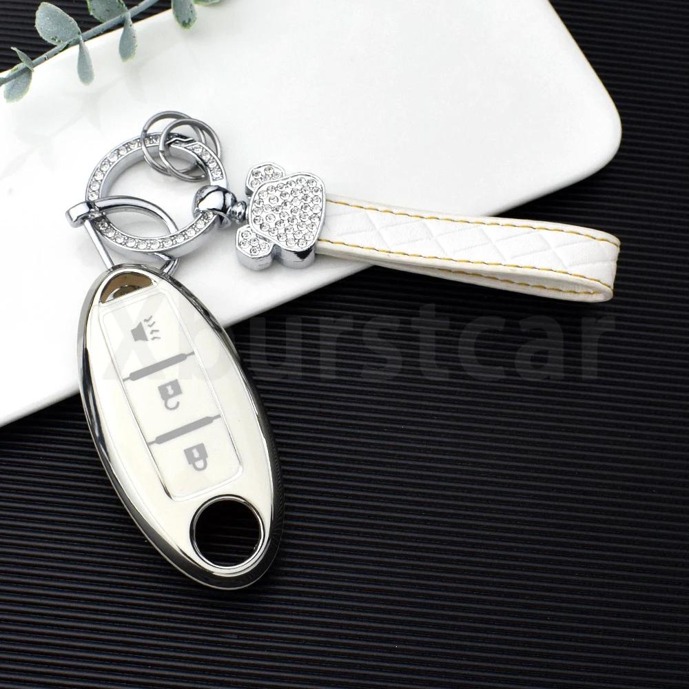 3 Buttons Tpu Fit For Nissan Kicks Altima X-Trail Fuga Navara Leaf Note Sentra Murano Tiida Qashqai J11 J10 Micra Auto Key Fob Cover Case