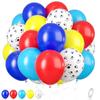 31Pcs Carnival Party Red Blue Yellow Dog Footprints Latex Balloon Garland Set for Circus Party Birthday Party Outdoor Event Decoration