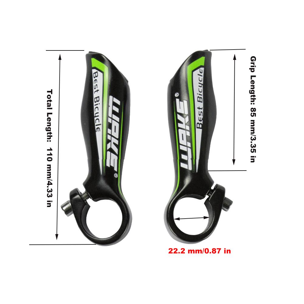1 Pair Lightweight Bike Bar Ends Aluminum Alloy Bicycle Handlebar Extenders Outdoor Cycling
