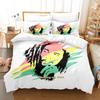 Singer Bob Marley Bedding Set Cartoon Anime three-piece Set Adult Kid Bedroom Duvetcover Sets Cool Print Letto Matrimoniale