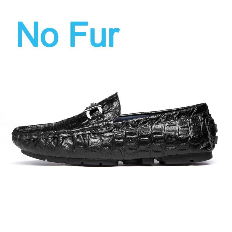 Luxury Crocodile Pattern Leather Men Shoes Black Casual Business Shoes Moccasins Breathable Light Driving Shoes for Men Loafers