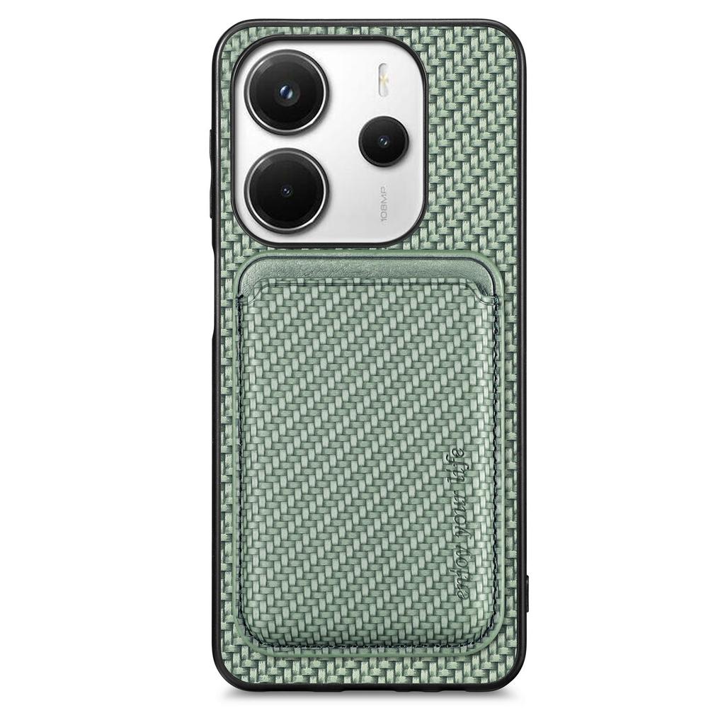 Для Xiaomi Redmi Note 14 5G чехол магнитный съемный держатель для карт задняя крышка телефона