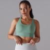 Auroth Back Cross Sports Underwear Shockproof Gathering Yoga Sports Bra Fitness Top