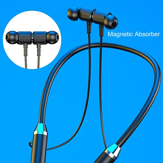 Беспроводные наушники с высокой точностью интеллектуального шумоподавления IPX5 водонепроницаемые совместимые с Bluetooth 5.2 шейный ободок стерео спортивные наушники для занятий спортом