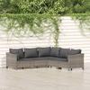 VidaXL Garden Lounge Set with Cushions 5 Pcs, Patio Furniture Set, Outdoor Furniture, Patio Sofa, Modern, 3187279