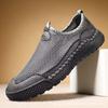 2024 новые мужские повседневные сетчатые туфли, летние легкие сетчатые ленивые туфли, нескользящие туфли для вождения на открытом воздухе с кондиционером