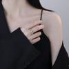 Кольцо 925 пробы из стерлингового серебра с геометрическим кубическим цирконием, штабелируемое, для женщин, модное, с платиновым покрытием, брендовые, аксессуары для вечеринок, ювелирные изделия