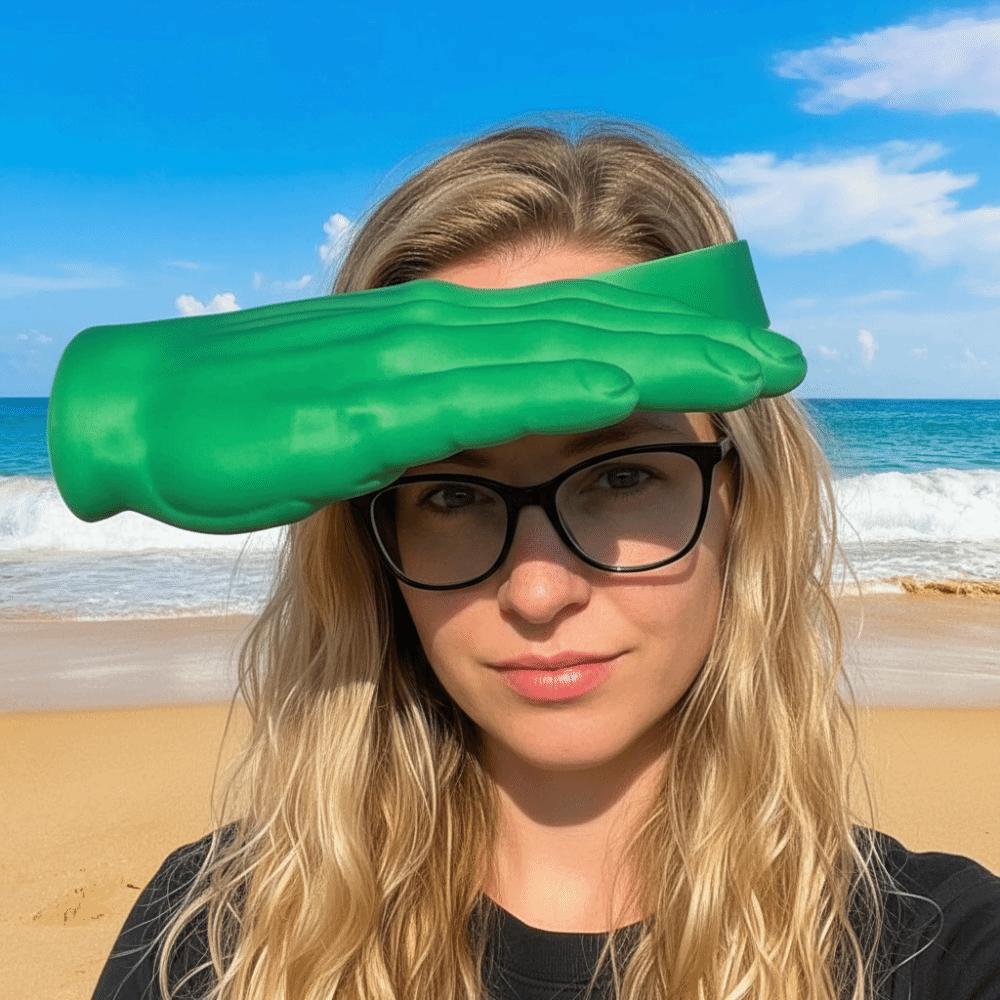 Hair Hoop Palm Sun Visor Headband PLA Sun Protection Quirky Hairband Funny Hand Sun Hat Children