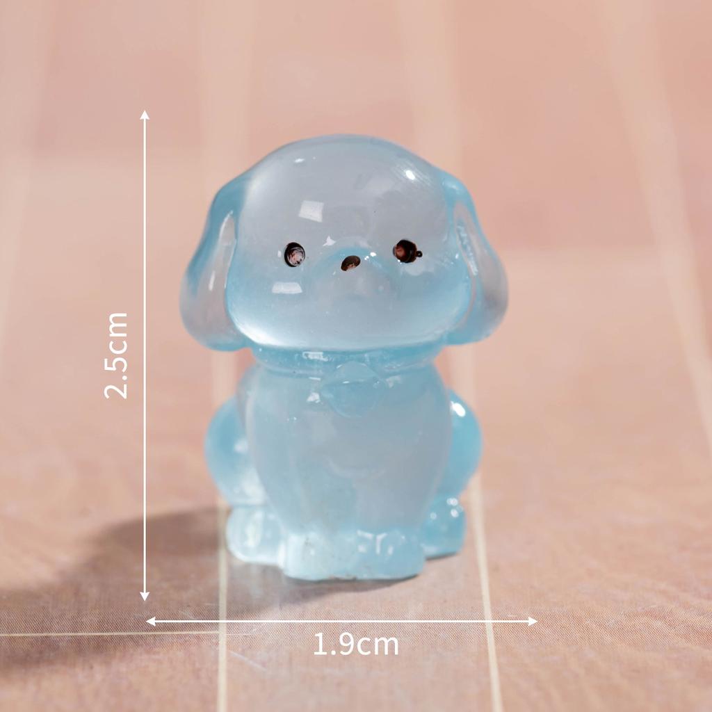 Micro Landscape Cartoon Cute Glow-in-the-dark Small Golden Retriever Animal Doll Diy Decorative Accessories Desktop Ornaments