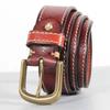 Men Belt Genuine Leather Luxury High Quality Belt Men Strap Designer Copper Pin Buckle Vintage Jeans Army Tactical Belt