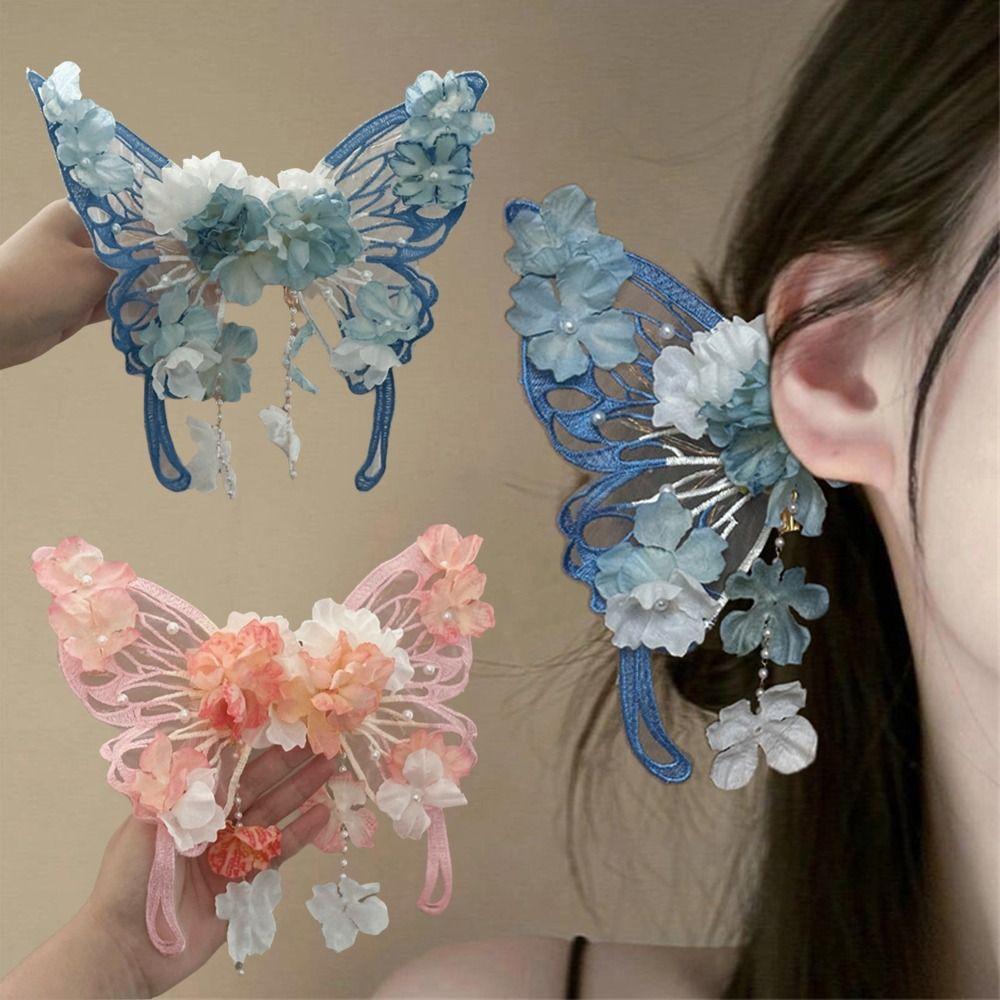 2pcs/set Ancient Style Fairy Tale Butterfly Hairclips Extra Large Styling Hair Clip Elegant Hair Accessories For Women Girls