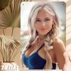 Металлическое Настенное Искусство Винтажный Знак Блондинки 8x12 Дюймов Ретро Железный Декор