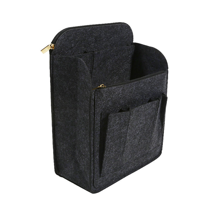 Multi-Grid Felt Backpack Organizer Insert for Women And Men Lightweight Travel Rucksack Insert with Zipper Pockets