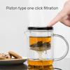 350ml Heat-resisting Glass Tea Pot With Infuser Tea Maker Set Loose Tea Flower Tea Service Borosilicate Glass Water Pot