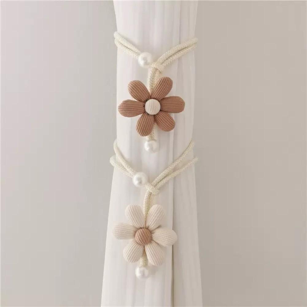 Elegant Curtain Tieback Adjustable Petal Curtain Buckle Sweet Petal Curtain Straps  Bedroom