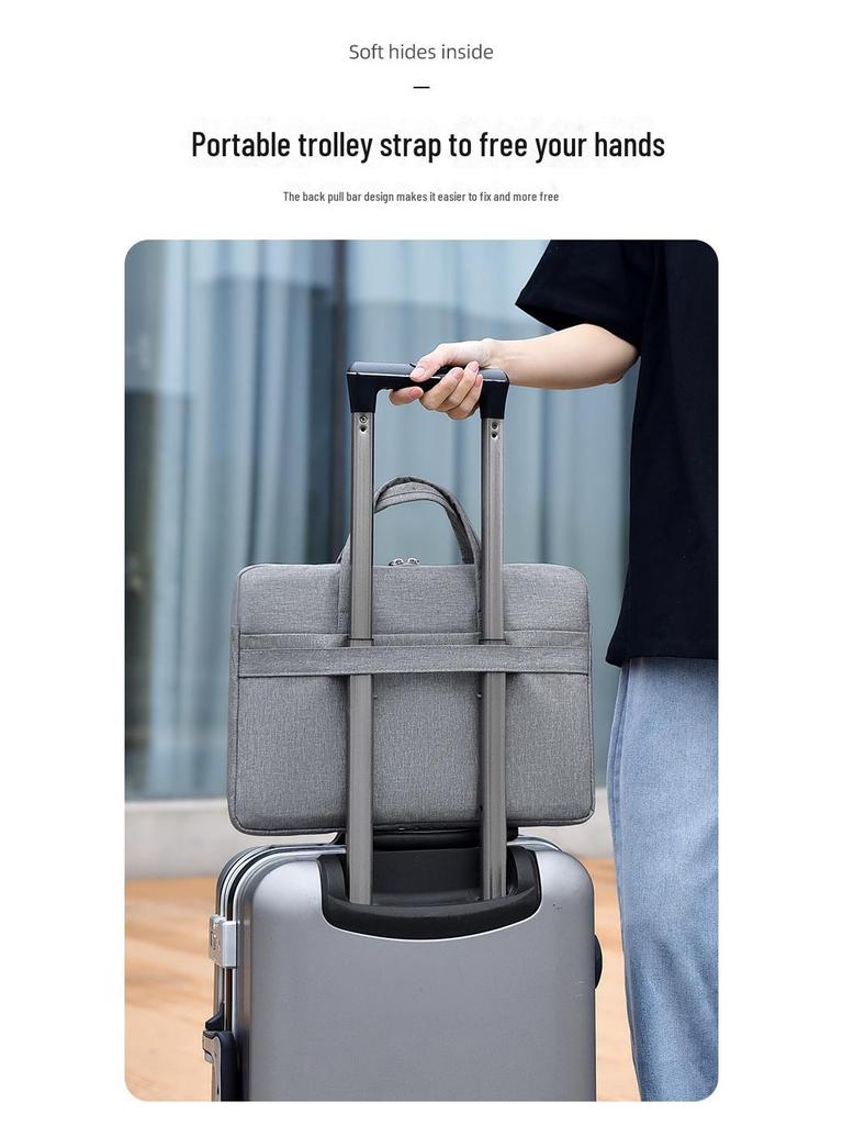 15.6" Laptop Bag: Simple Business Handbag & Briefcase with Custom Logo Option