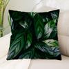 45x45 см скандинавский зеленый лист наволочка кровать гостиная диван офисное сиденье автомобиля поясная подушка украшение дома