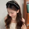 Elegant Shiny Rhinestone Headband Sweet Women Sequin Hairband Velvet Pleated Hair Hoop  Female