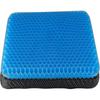 Double Thick Gel Seat Cushion with Non-slip Breathable Honeycomb Cover, Relieves Pressure & Back Pain