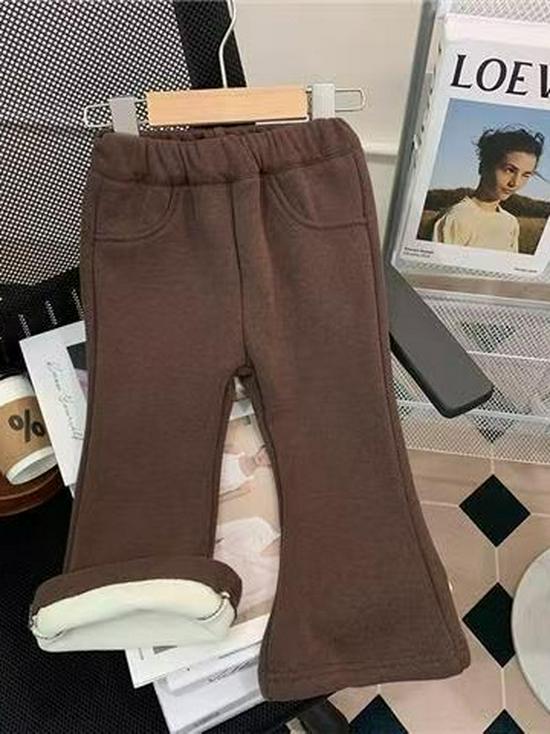 Бархатные расклешенные брюки для девочек - Стильные и теплые, Утепленные на Осень/Зиму 2022