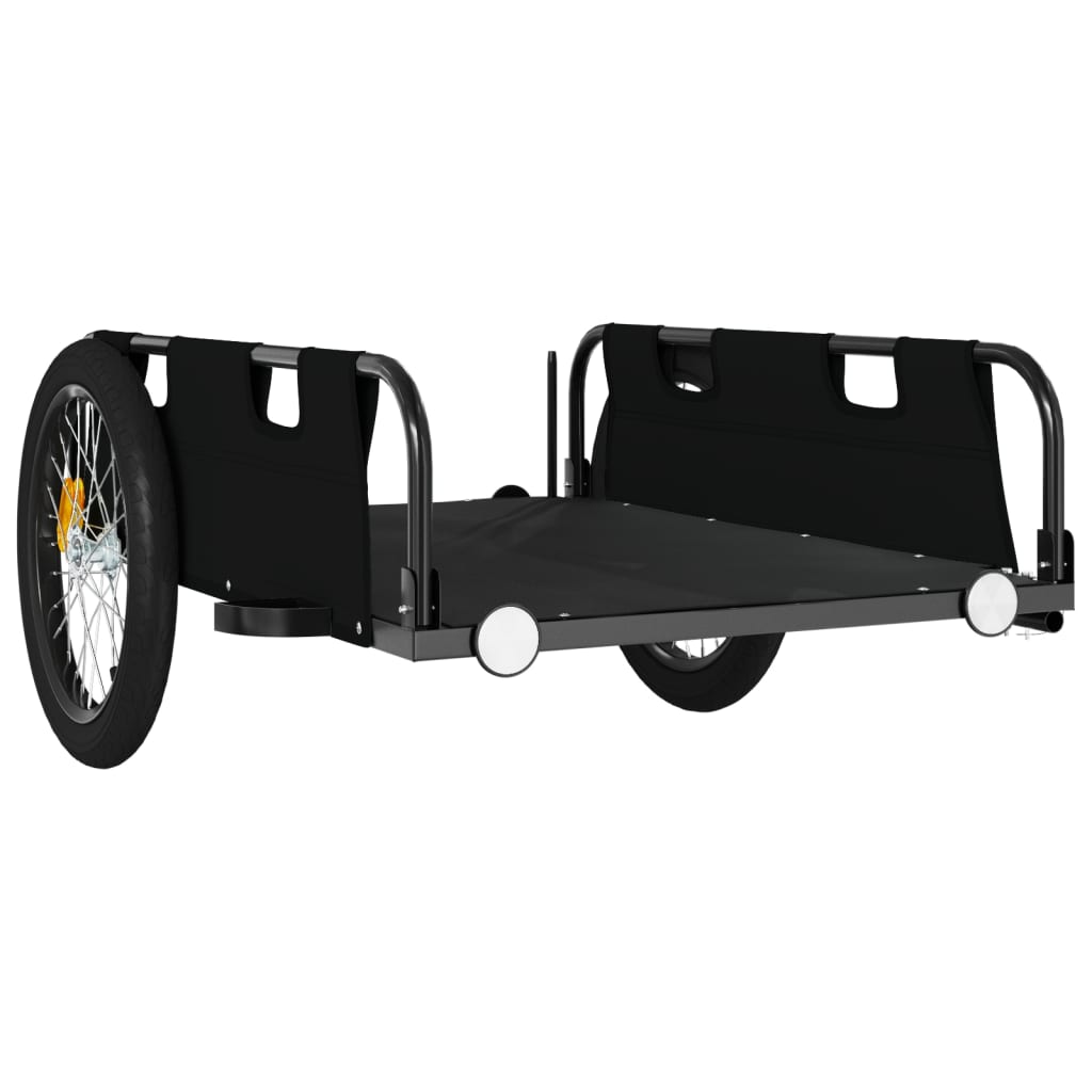 Bicycle Trailer Black Oxford Fabric and Iron