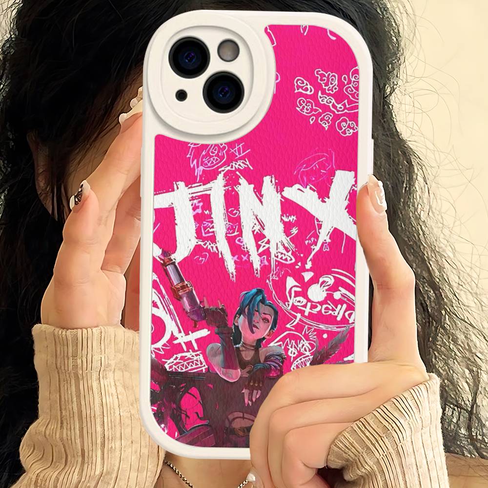 Чехол для телефона Graffiti Arcane Jinx из твердой кожи для iPhone 14 13 16 Mini 15 14 11 12 Pro Max Plus Fundas