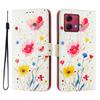 Flower Luxury Painted Leather Case Wallet Book Style Cover for Motorola Moto G60,G40 Fusion,G10,G20,G30,G Play,G Power,Edge 50 NEO...