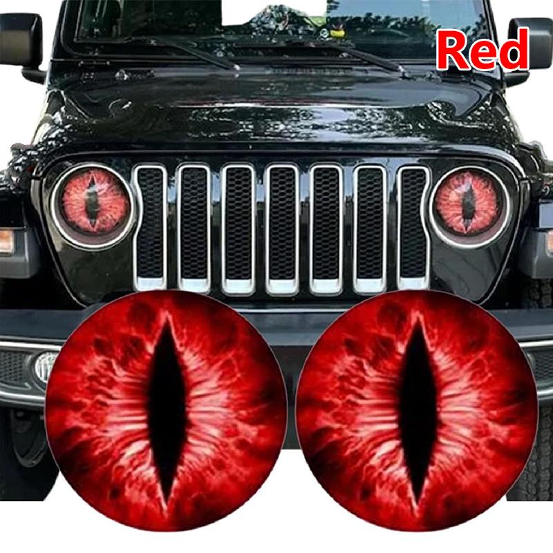 Наклейки на фары Beast Eyes Animal Eyes Наклейки на фары автомобиля 3D Stereo Eyes Наклейка на фары Jeep Украшение на бампер окна автомобиля