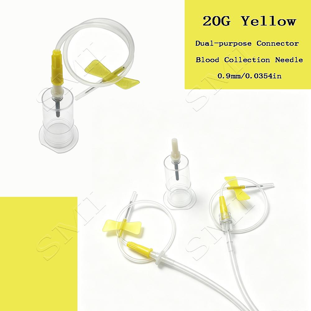 Disposable Dual Use Blood Collection Needle Set with Needle Holder Pet Venous Blood Collection Clinic Hospital