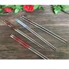 Palillos Chinos 23 Cm 1 Pair Chinese Portable Chopsticks Stainless Steel Chopsticks Food Sticks