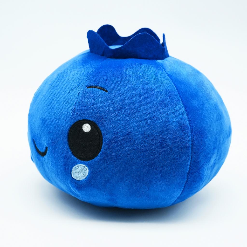 TreasuringU Cartoon Blueberry Plush Toys Kawaii Blue Fruits Stuffed Doll 22cm Cute Blueberry Soft Pillow Plushie Birthday Gifts