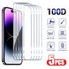 5pcs Tempered Glass For Iphone 15pro 14 13 12 11 Pro Max Screen Protector For iPhone 6 6S 7 8 Plus X XS Max XR Protective Glass