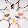 Богемское мини-ожерелье с рыбкой, красочный океанский стиль, пляжный чокер, ожерелье с подвеской в виде рыбки, море, пляж