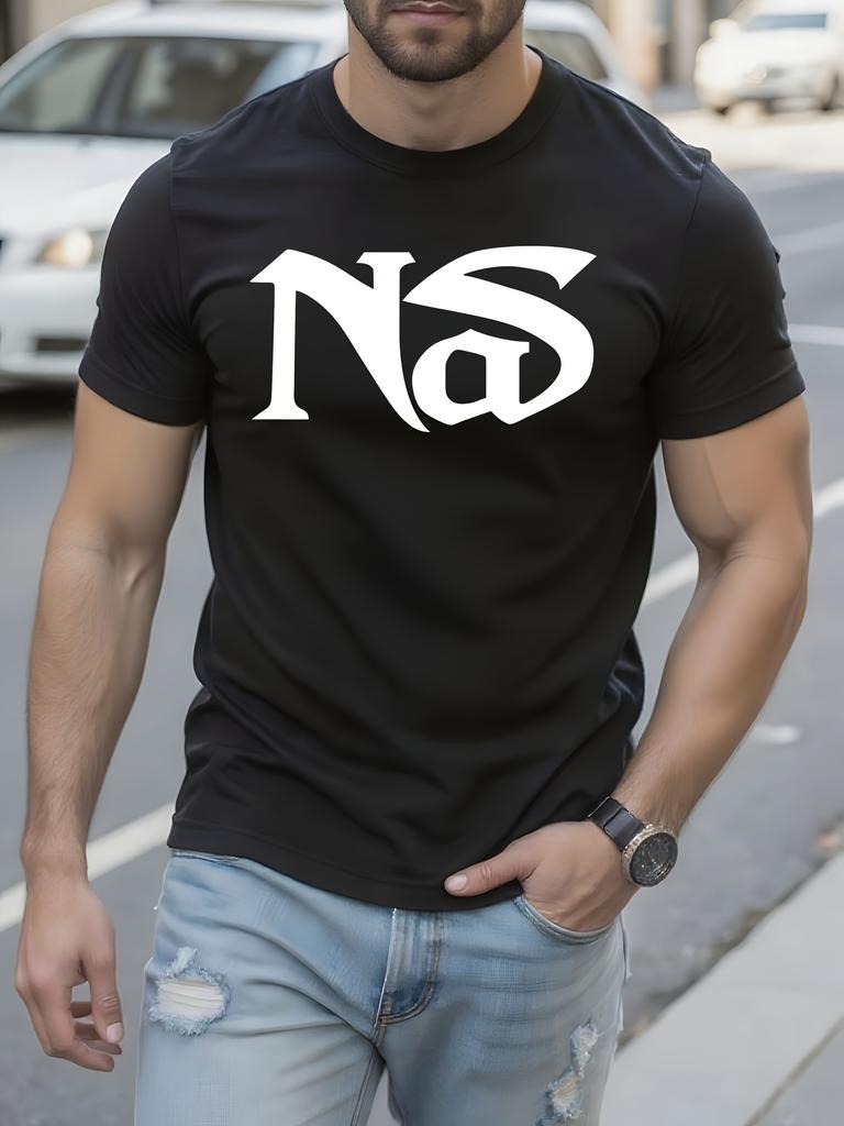 Allseason Clothing Nas Hip Hop Graphic Tshirt Black Cotto...