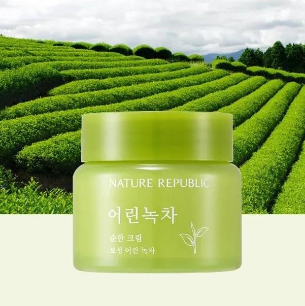 Nature Republic Мягкий крем с зеленым чаем 55мл