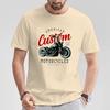 2024 New Summer Boy T-Shirt Retro Motorcycle Men Short Sleeve Rider Adult Casual Top Size S-5XL