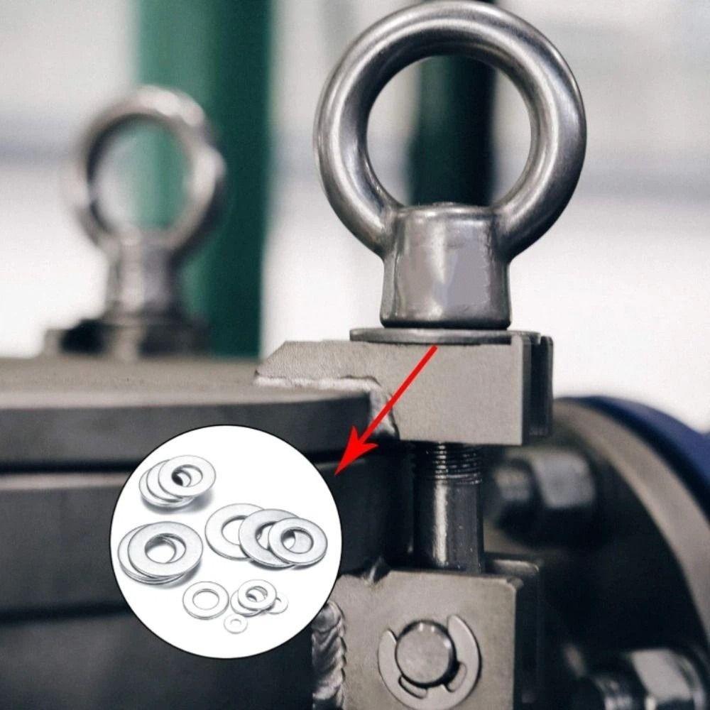 180PCS Flat Design Stainless Steel Sealing Gasket Sump Plug Washer Kitchen Applications
