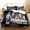 Музыкальная группа M-Maneskin 3D НОВЫЙ Пододеяльник Наволочка Комплект постельного белья Взрослый Мальчик Девочка Декор спальни Детский Односпальный Двуспальный Большой