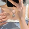 Легкая роскошь буква любовь ожерелье женское высокая чувственность нишевый дизайн цепочка на ключицу сладкий крутой стиль сплав аксессуары шейная цепочка лето