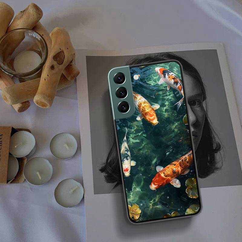 High End Ornamental Fish and Koi Carp Phone Case For Samsung Galaxy S22 S25 Ultra S21 S10 Plus S26 Edge S20 S23 S24 FE Cover