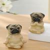 Медитирующая фигурка собаки из смолы, статуя французского бульдога, йога, щенок, скульптура животного, домашний офис, настольный сад, украшение, орнамент