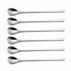 IMEEA Long Bar Spoons, 18-10 Stainless Steel Parfait Spoons, 23cm, Silver, 6-Piece Set, for Commercial Use