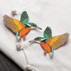 2pcs/set Exquisite Cute Bird Embroidery Cloth Paste Animal Embroidery Stickers Patch Paste