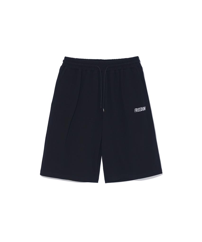 FREEDOM Basic Bermuda Cotton Shorts (Black)
