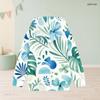 Girls Long Sleeve Hooded Pullover Tropical Leaf Printed Sweatshirt