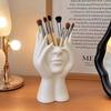 Desktop Ornament, Abstract Facial Art Ornament, Office Decoration, High-end Feeling, Student Pen Holder, Makeup Brush, Accessory