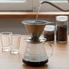 HARIO Double Mesh Metal Dripper, 1-4 cup capacity, Hairline Silver, Stainless Steel, DMD-02-HSV