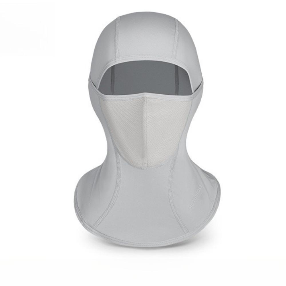 Летний головной убор из ледяного шелка для езды на мотоцикле, пылезащитная маска для лица с длинным покрытием шеи для использования на открытом воздухе
