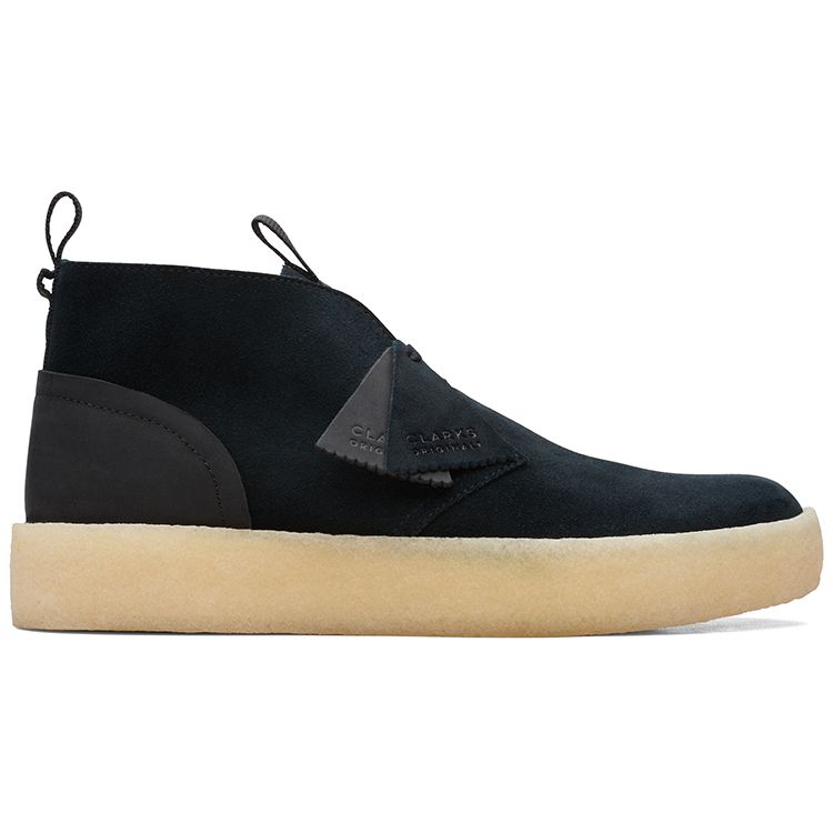 Clarks Замшевые удобные кроссовки на толстой подошве повседневные мужские Черные 261678687