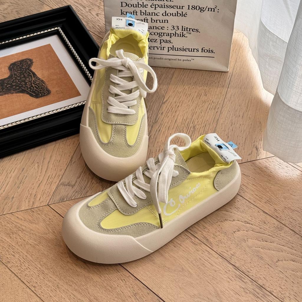 Весенне-летние новые студенческие женские туфли, маленькие белые туфли, дышащие повседневные кеды, универсальные модные одинарные туфли